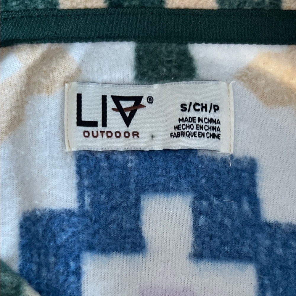 Geometric Patterned Pullover Jacket - image 2